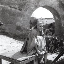 Suzanne Cloutier. Tournage Othello - 1950 - Safi- fonds BNF Banque d'images