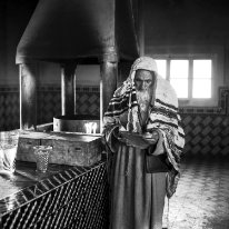 Synagogue - Rabbin Marrakech quartier, Sidi Moul El Ksrour, 1968